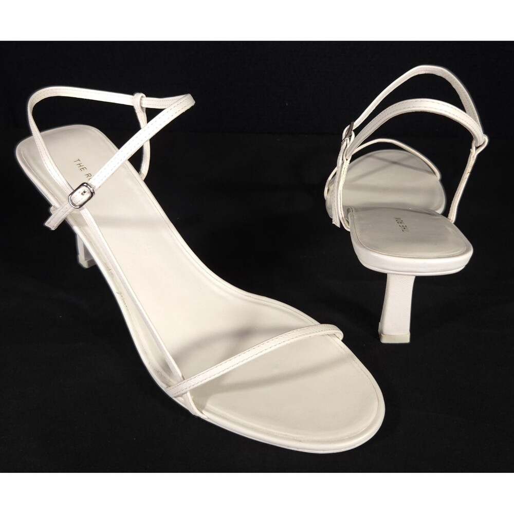 The Row Bare Sandals US 9 EU 39 Womens Bright White Leather $890